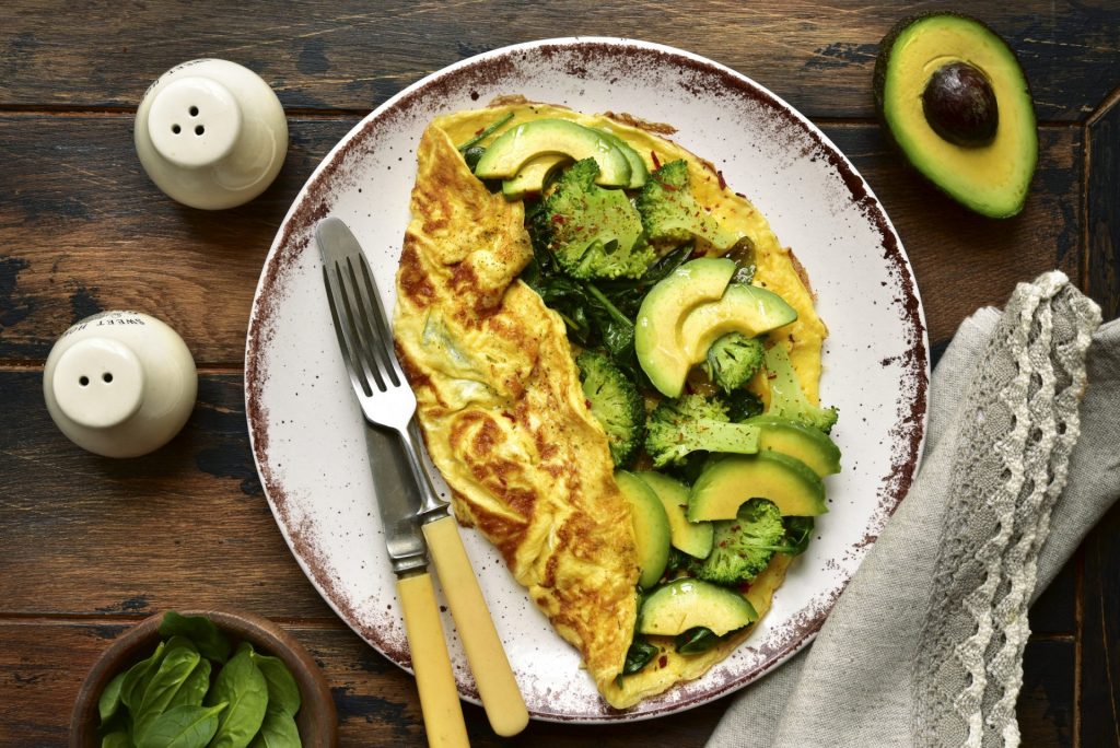 Omletă cu Avocado și Ouă