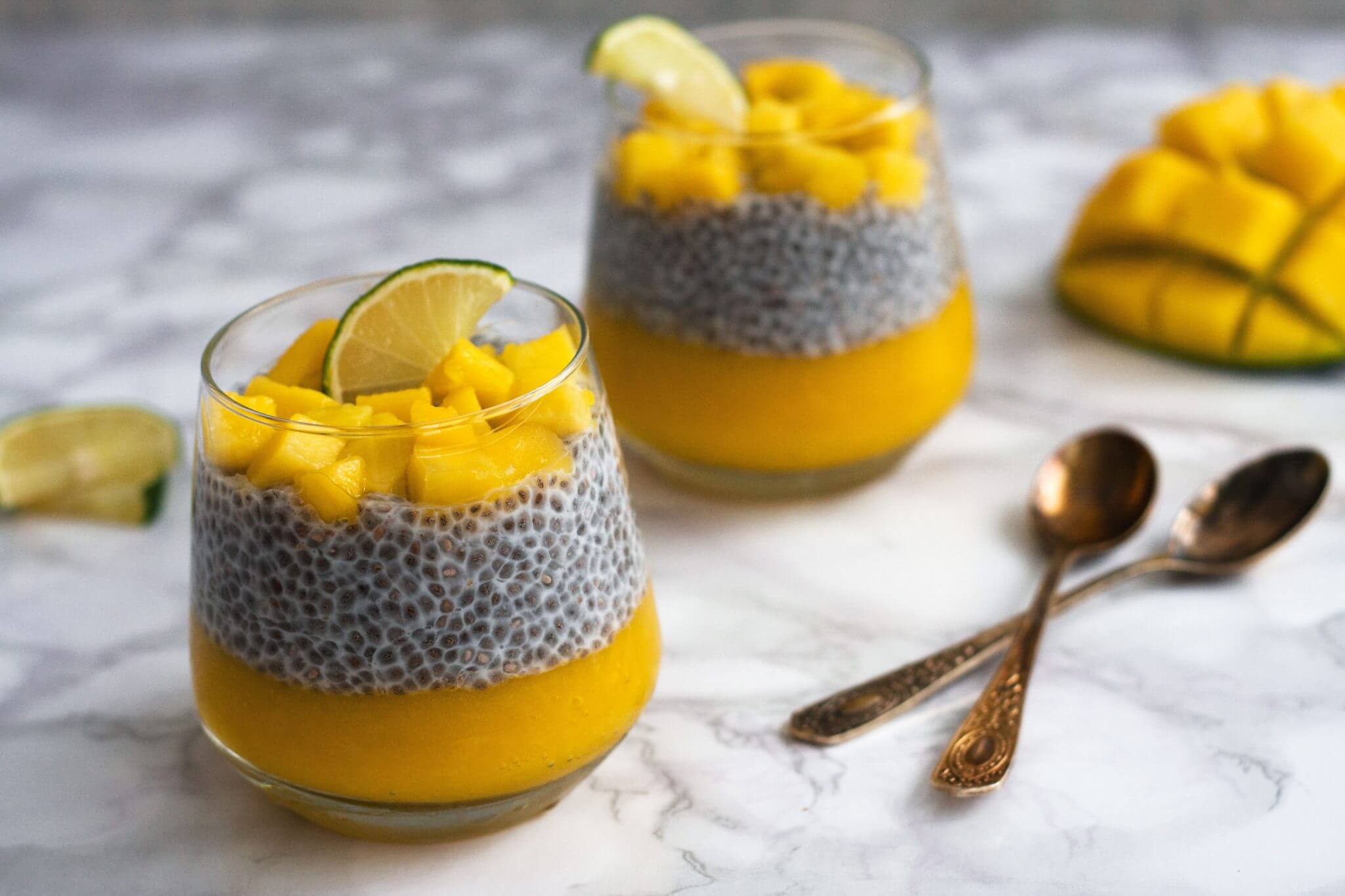 Piure de mango cu chia